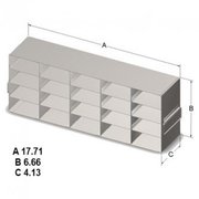 CUSTOM BIOGENIC Freezer Rack, 25 Slides, 5x4 Array 247521